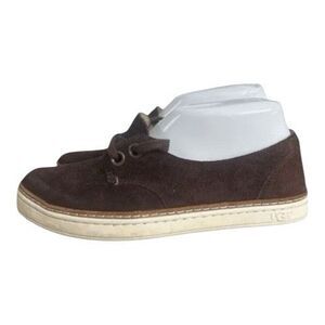 Ugg Carilyn Women Brown Leather Shoes Size 5 Suede Lace Up Casual Shoes Comfort